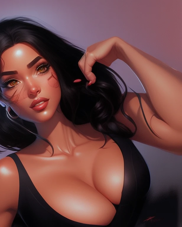 master part, melhor qualidade,Anissiaanisi,(Pixar 1.23 estilo), 2d, Artgerm 4K, Artgerm extremamente detalhado, in digital illustration style