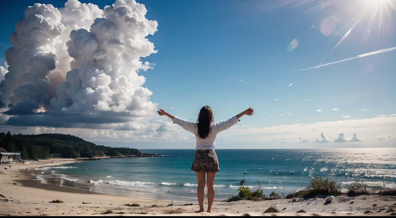 A happy, perfect world with GOD. Spiritual.