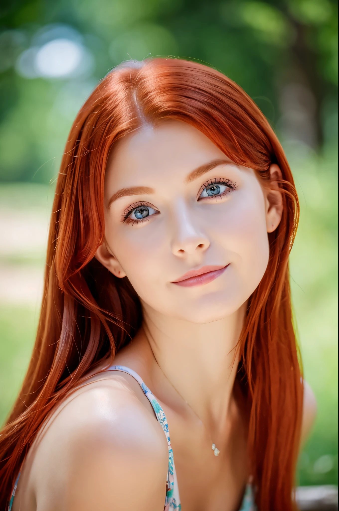 redhead, sweet, young girl with Polish beauty
