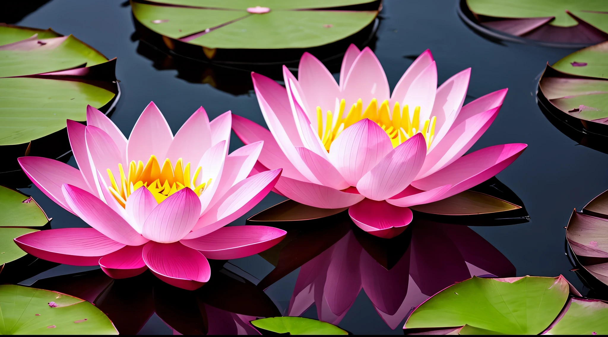 pink flower blooming in the dark, standing gracefully upon a lotus, pink lotus queen, lotus flower, lotus, lotus flowers, lotus petals, sitting on a lotus flower, with lotus flowers, lotus flowers, lotus flowers on the water, glowing delicate flower, serene expression, standing on a lotus, beautiful image, lotus pond