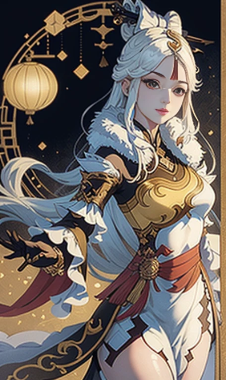 A girl, ancient Chinese costume, sunshine, clear face, clean white background, masterpiece, super detail, epic composition, ultra HD, high quality, extremely detailed, official art, uniform 8k wallpaper, super detail, 32k -- v 6