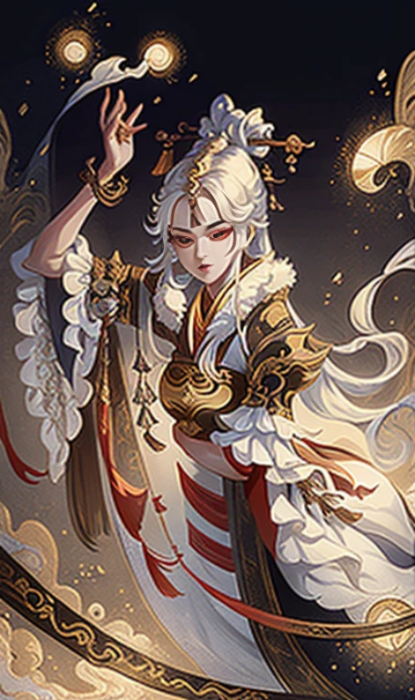 A girl, ancient Chinese costume, sunshine, clear face, clean white background, masterpiece, super detail, epic composition, ultra HD, high quality, extremely detailed, official art, uniform 8k wallpaper, super detail, 32k -- v 6