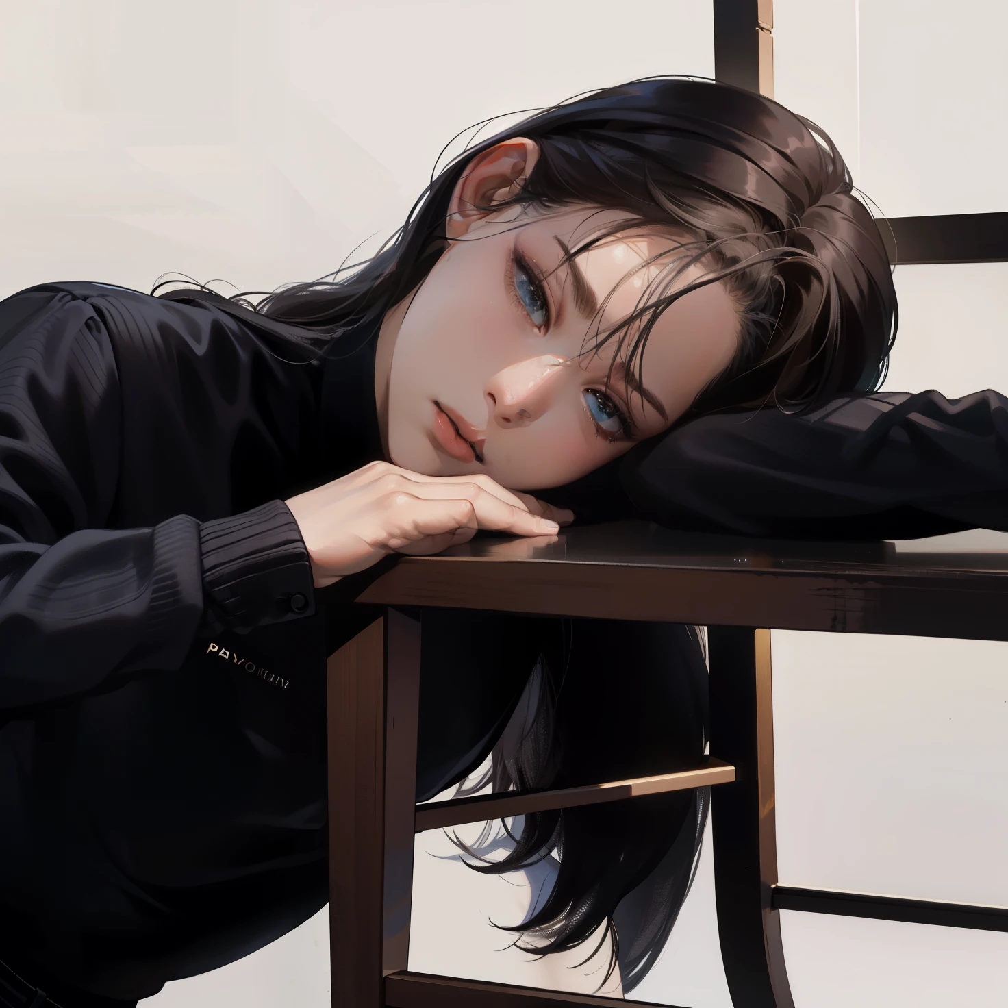 Masterpiece, high quality, best quality, HD, realistic, perfect lighting, detailed body, 1 woman.