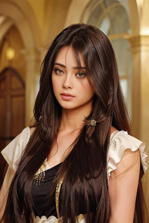 super long hairs, very long hairs, highly detailed hairs, absurdly long hairs, voluminous long hairs, straight posture, (((girl holding her hairs and tieing them)))
