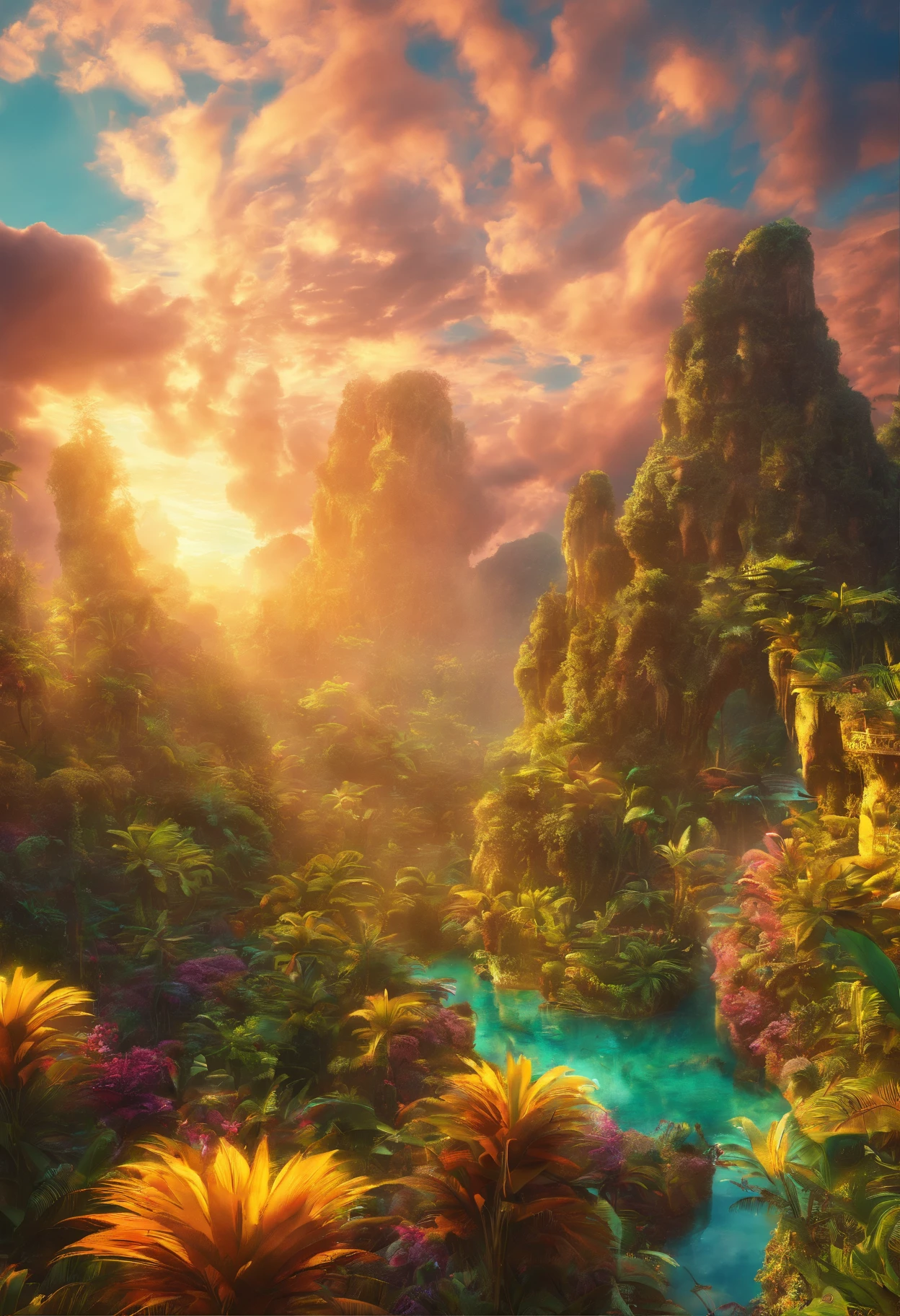 The Amazing World of Plantain,8K,ultra - detailed,ultra real photo,hyper HD,ultra - detailed,OC Render