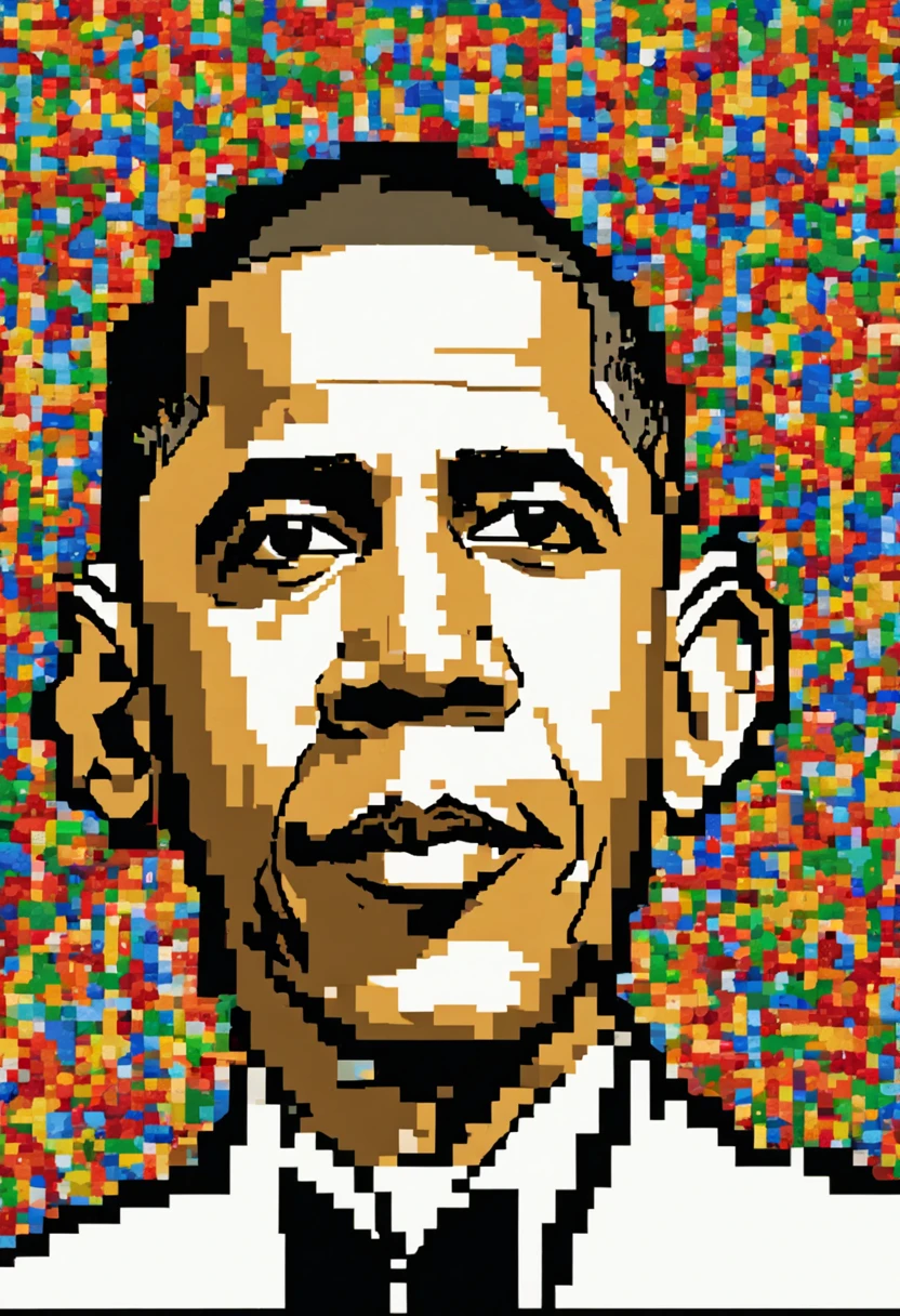 obama in pixel world