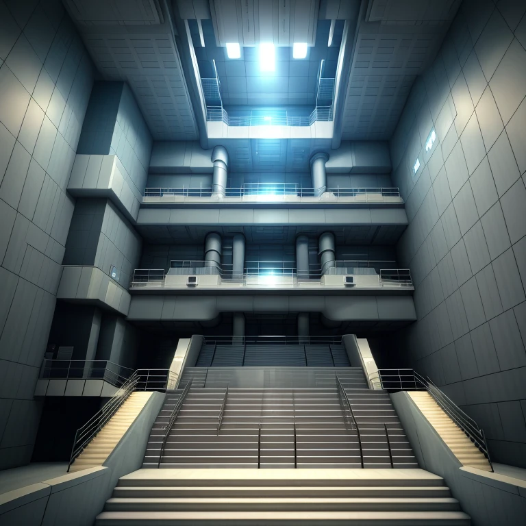 Europa's deep-sea outpost, maze,There are nuclear reactors。Insiders come and go,There are several stairs that go vertically upwards,labyrinth