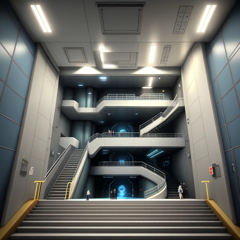 Europa's deep-sea outpost, maze，There are nuclear reactors。Insiders come and go，There are several stairs that go vertically upwards，labyrinth