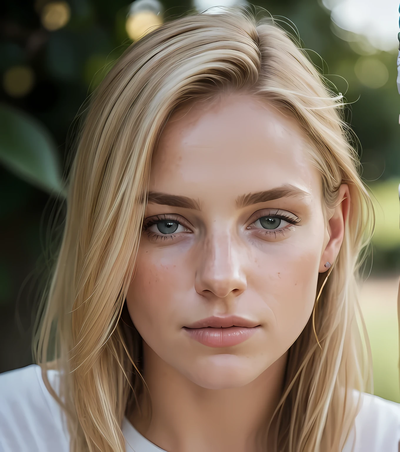 angel, armor gold (masterpiece, best quality, high resolution:1.4), 1girl, angel, skin pores texture, Hair blonde, HD , Photography, movie, cinematic, full Body, Realistic, (8k, RAW photo, best quality, masterpiece:1.2), (realistic, photo-realistic:1.33), best quality, detailed eyes blue, cute,natural lighting, depth of field, film grain, wrinkled skin, sharp, detailed and realistic portrait of a woman ,(freckles:0.5) , outside, wearing a white t shirt, staring at camera, chapped lips, soft natural lighting, portrait photography, magical photography, dramatic lighting, photo realism, ultra-detailed, intimate portrait composition, Leica 50mm,