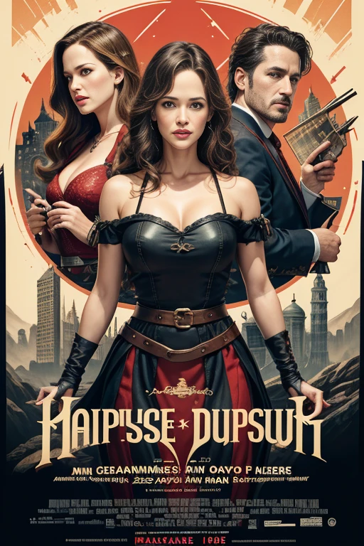 (masutepiece, Best Quality), Jennifer Garner、8K Wallpaper, Highly detailed, poster for, krampus, Vintageホラー, 1940's, クリスマスホラースリラー映画のposter for, Bauhaus, shapes, lines, Abstract, propaganda, Gothic, 映画poster for, Vintage,