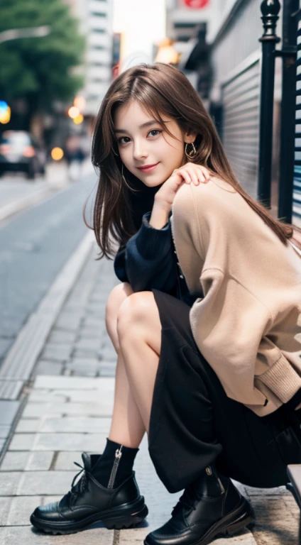 (((32K,very high res, high detailing, highly accurate,Masterpiece Girl 1:1.5))),Raw photo & realistic atmosphere,beautiful dark blue eyes,Detailed mouth,Glossy lips,Detailed eyebrows,Soft white skin that shines with every detail,,Eyes drawn in detail、Very beautiful eyes with azure eyes,Detailed lips、Very beautiful face,Very well-formed face、Lifelike face,shiny beautiful lips,Beautiful eyebrows,Infinite reality,Best design,(Insanely cute Japan -yeld hischool girl,,Beautifully shaped breasts,Very cute beautiful girl,Little Gilthy body,Outstanding style:1.5),Best Natural Makeup,Japanese ido,Korean Idols,Young Idols,Moist eyes,Dark Beautiful Deep Eyes,Beautiful butt,beauty legs,,camel's foot,:1.3),超A high resolution、,Natural and realistic face,Back lighting,Pure eyes are too cute,(((photorealisim,Photograph the whole body))),,Reality Live Action,(Fashionable earrings,,a necklace,A bracelet,gyuru,Glossy nail art,2022 Women's Teens Winter Casual Fashion,Down jacket,Black pants,white shoe,Calm and fashionable girl,light brown hair,Ear Hair,独奏,little smiling,full body Esbian,Show full-body fashion,Leaning forward,Bend over, Only beauty young cute 15 year old girpetite and very cute 15-year-old girl:1.7),Nighin uya