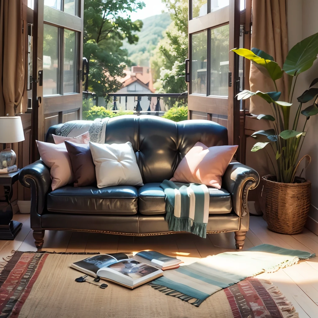 Bohemian style living room and dining room --auto --s2