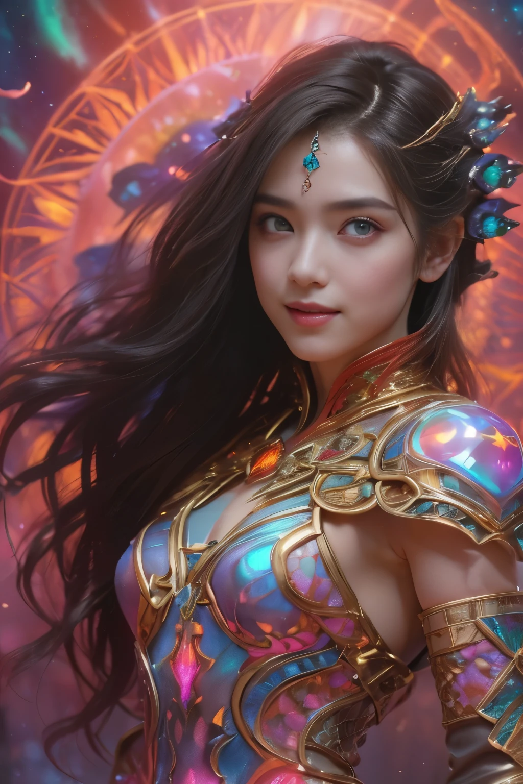 (Two beautiful age Italian girls:1.6), Close friends, (They are hugging each other:1.2), Kiss her cheek or chest,(Detailed iridescent bodysuit with beautiful fractal or marble design:1.5), Incredible and spectacular scenes, ((High quality)), ((Detailed)), ((Fantasy)), Blue Plasma Brain, Green Plasma Body, Showing her armpits, beあutiful breast, obscenity, (Lewd smile:1.2), coarse, Obscene, (Immoral:1.2), Lachish, (small breasts with beautiful raised pink areolas:1.5), (Cameltoe), (Expression of ecstasy:1.2), Photorealistic, Official art, Unity 8K Wall , 8K Portrait, Best Quality, Very high resolution, (Incredibly beautiful nature background:1.6), (18 years old:1.5), (Sexy and glamorous:1.1), (A coquettish expression:1.6), (seductively smiling:1.6), (erotic posing:1.9), (Model Posing:1.8), Beautiful seductive face, Portrait, (Thick eyebrows:1.4), (Big scarlet eyes:1.6), Beautiful eyes with fine symmetry, (Ultra detailed eyes:1.4),(Highly detailed face and eyes:1.7), (High-resolution red-eye:1.8), Intimate face, (ultra detailed skin texture:1.4), White skin, pale skin, Perfect Anatomy, Thin, (Beautiful toned body:1.5), Highly detailed hair, (Moist skin:1.2), No makeup, (dark circles:1.1), Good anatomy, Focus Face, good-looking, (Emilia Clark:0.6) (Emma watson:0.3),(Jennifer Connelly:0.4), Elegant face, Nice, (A delicately crafted necklace is wrapped around her neck), (Bioluminescence with brilliant brilliance:1.4), (Luminous magic circle:1.5), Ruins of an ancient castle, Shining majestic cloud masses and sky, lightning bolt, Epic Realistic, (Greg Rutkowski:0.8), (teal and orange:0.4), (Art Station:1.5), Cinematic, (NSFW:1.2), Hyper Detailed, Dramatic light, (Intricate details:1.1), Beautiful black hair, (Wearing a gauntlet with a dense and very beautiful design decorated with jewels:1.1), Small chest, Galaxy, (nebulas:1.6), The Dark Knight, Fully armored body focus