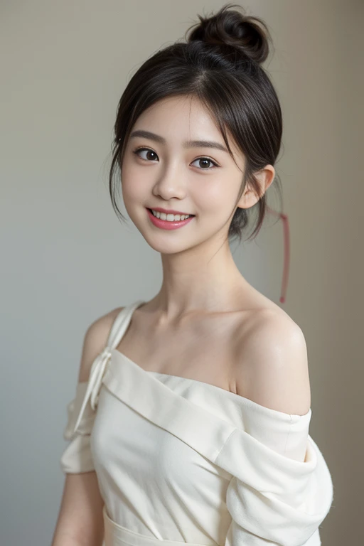 (8K、Raw photo、highest quality、Masseter muscle part:1.2)、super detailed、super resolution、(realistic、realistic pictures:1.37)、
Portrait、High-definition RAW color photo、professional photography、
very detailed and beautiful、very detailed、8K image wallpaper、amazing details、huge file size、
official art、very detailed CG Unity 8K wallpaper,
very detailed woman、girl、20 year old woma,
very fine eyes、very detailed肌、very fine fingers、very detailed nose、very detailed detailed mouth、perfect anatomy、
detailed background、detailed clothing、white skin、glowing skin、
Slender Body、black haired、semi-long、laughter、
lifelike face、delicate eyes、ordering sauce、
cowboy shot、positive、standing athletic pose、dynamic lighting