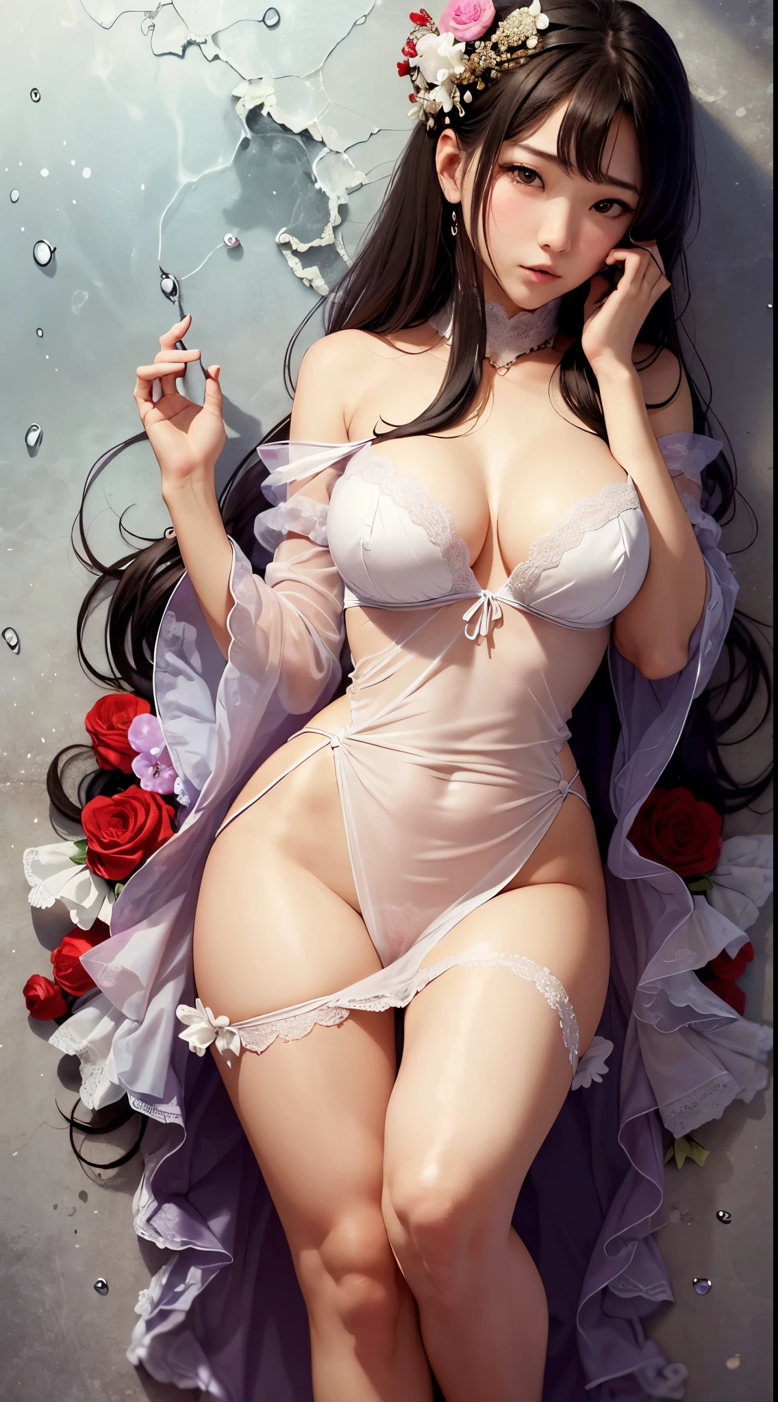 japanese beautiful girl , sad girl , red outfit, --auto --s2
