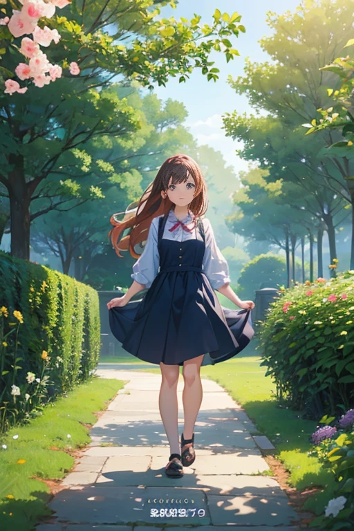 girl in a garden,anime visual effect,cute girl with anime style,tv anime still,in an animated movie,anime still frame,in a distance,today's recommended anime,looking into the distance,(Yoshinari Yoshi),animation still,official anime still