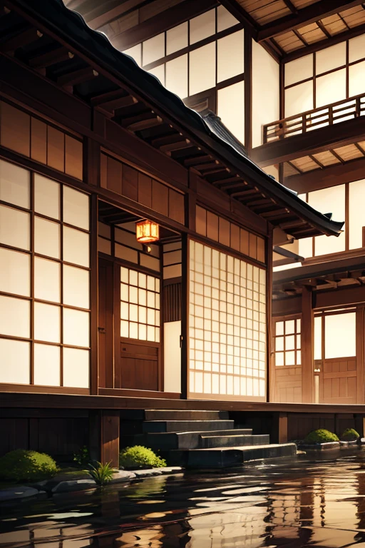 A white building with a roof and a clock on it. It is inspired by the Edo style architecture in Toyohashi, Selangor, Japan. The building has a distinct Edo-style black tiled hip roof in a bell shape. The roof is covered with traditional Japanese ceramic tiles. The architectural style is reminiscent of Japan, with a touch of Ehime's charm. The building's roof is made of stone, giving it a unique and elegant appearance. The overall design showcases the traditional charm of Edo architecture, with its characteristic gabled roofs and wooden framework. The white walls of the building are adorned with beautiful wooden lattice work, showcasing the intricate craftsmanship of Japanese architecture. The building is nestled amidst lush greenery, creating a serene and peaceful atmosphere. The lighting of the scene is carefully set to highlight the architectural details and create a warm and inviting ambiance. The colors used in the scene are vibrant and vivid, adding a touch of liveliness to the overall composition. The atmosphere of the scene is tranquil, transporting viewers to a different time and place, where they can appreciate the beauty of Japanese architecture in all its glory. The scene is a masterpiece, meticulously crafted to capture the essence of Edo-style architecture and transport viewers to a world of timeless beauty and elegance.