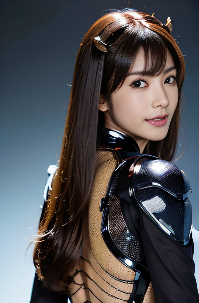 (High resolution,masutepiece,Best Quality,extremely details CG, Anime, Official art:1.4), Realistic, Photo, amazing fine details, all intricate, gloss and shiny,awesome many layers, 8k wallpaper, 。.3D, sketch, kawaii, Illustration,( Solo:1.4), perfect female proportion,villainess, (Fusion of dark brown cockroach and lady:1.4), (Brown cockroach form ready:1.2), (Brown cockroach woman:1.2), (Fusion:1.2), (Solo:1.4), (Evil smile:1.2), muscular, Abs, (cockroach brown exoskeleton bio insect Suit:1.4), (Cockroach brown exoskeleton bioinsect armor:1.2), (Brown transparent cockroach wings:1.4), (Brown cockroach antenna:1.3),mecha musume,Sexy_race_queen,nun,high leg latex leotard,Chun-li,ninjartist_Suit,1girl in