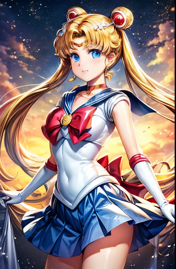 (best quality:1.4), highres, masterpiece,, 1girl,, tsukino usagi.lifting skirt