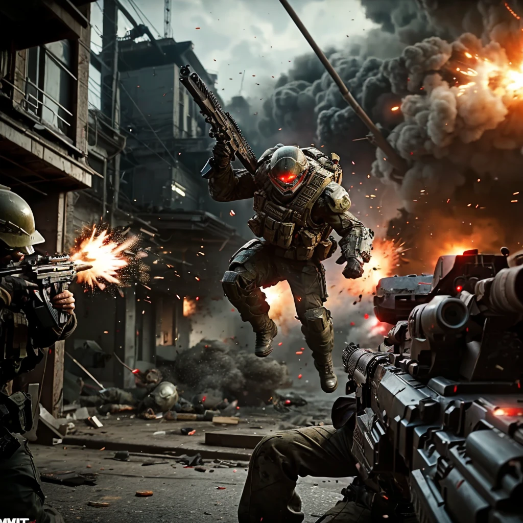 Explosive Combat: Immerse your viewers in the heart-pounding chaos,Call of Duty mobile, with a 4K featuring intense battlefield, explosions and soldiers in action.