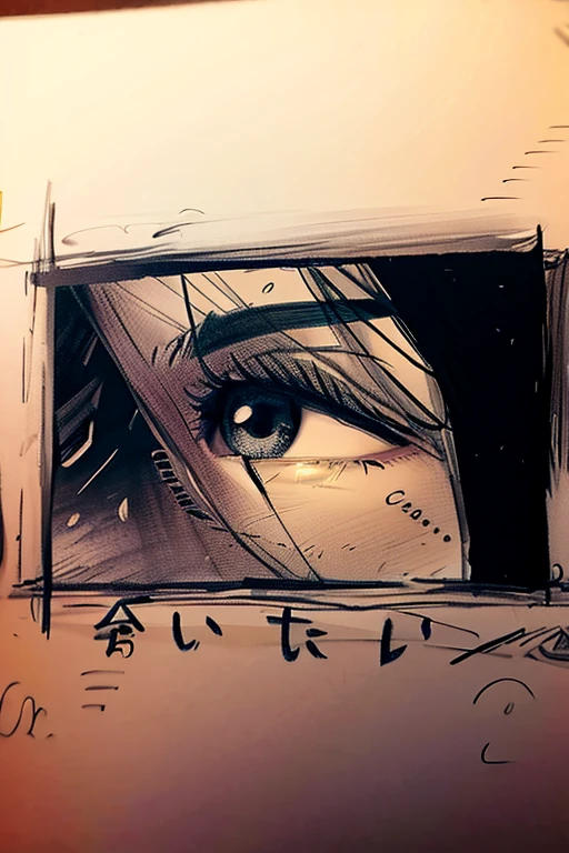 someone is drawing a woman's eye with a pen, pencil and ink Manga Drawing, pencil and ink manga, ink Manga Drawing, a Manga Drawing, detailed manga style, Manga Drawing, caneta manga, Sobre Ishida Art Manga, Manga art, anime sketch, manga style only, Manga Illustration, in style of manga, black and white manga panel