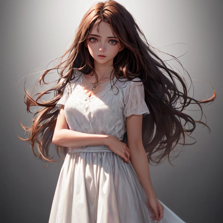 (flora), (pele escura, brown hair, Tiras de cabelo loiro, olhos verdesarejadoOutfit), (vestido rosa, luvas cor-de-rosa, roupa cintilante, colar de flores, Asas de fadas verdes), (white solid background:1.5), (Realistic:1.2), (master part:1.2), (tiro de corpo inteiro:1),(Tiro de cowboy:1.2), neon lighting, dark romantic lighting, (altamente detalhado:1.2),(Rosto detalhado:1.2), (Gradientes), colorido, Olhos detalhados, (natural lighting:1.2), (Neutral Standing Pose:1.2), (sozinho, One person, 1girl:1.5),