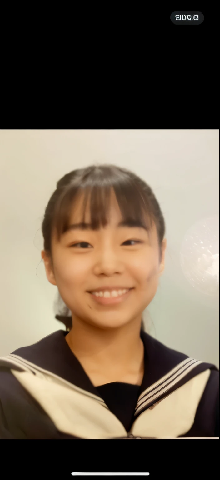 Facing Backwards、Female student with hands on knees Buttocks no wears