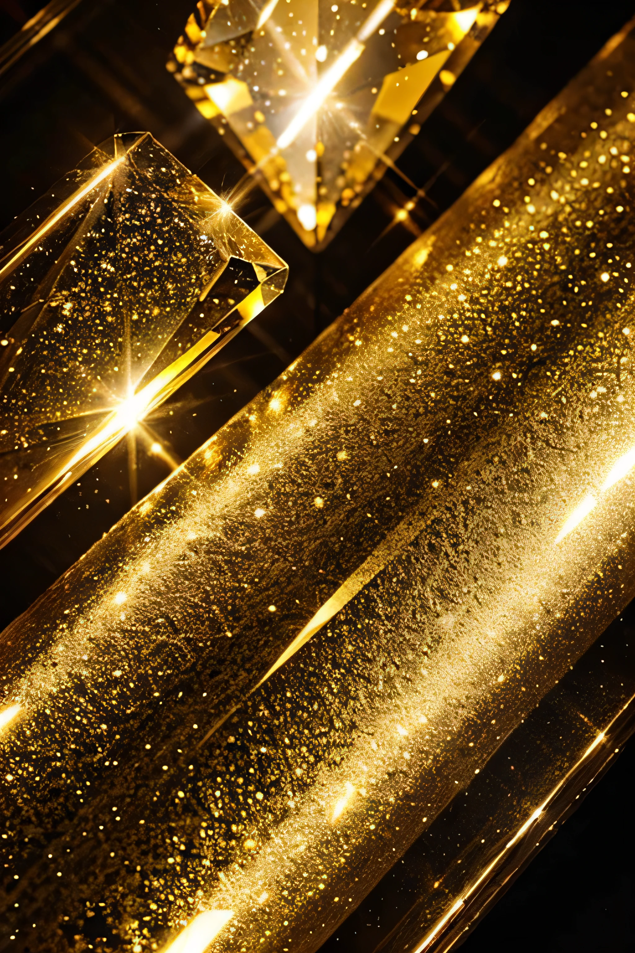 gold texture, glass, crystal, glowing