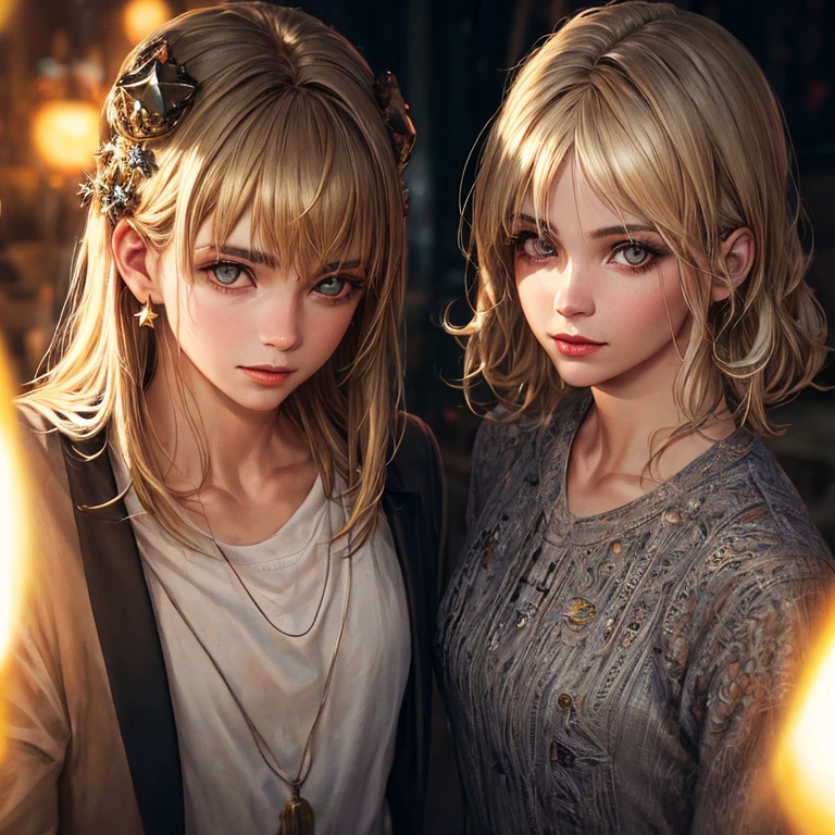(Estrela:1.5), blonde hair, cabelos muito longos, olhos amarelos, Asas, diafragma, Top laranja, saia, fundo da floresta, raios solares, (Realistic:1.2), (master part:1.2), (tiro de corpo inteiro:1),(Tiro de cowboy:1.2), neon lighting, dark romantic lighting, (altamente detalhado:1.2),(Rosto detalhado:1.2), (Gradientes), colorido, Olhos detalhados, (natural lighting:1.2), sozinho