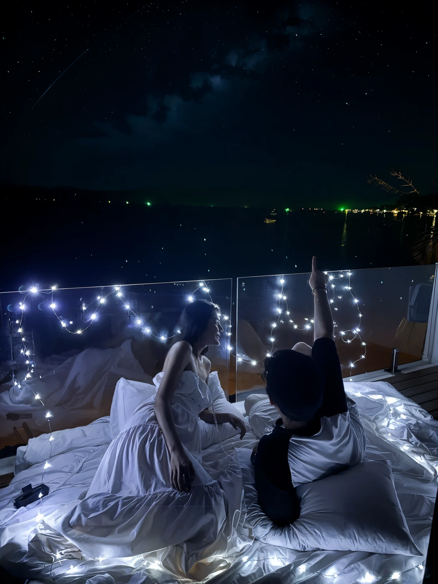 Night sky with stars