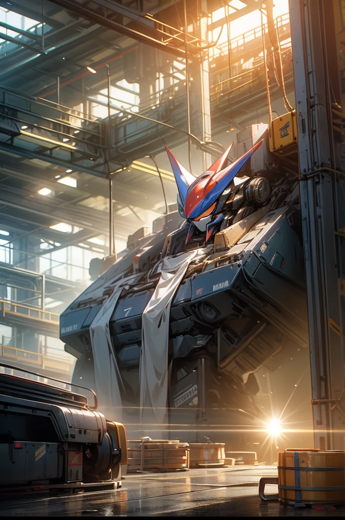 robot factory,Can see all production lines,Can see 5 floors,wide wide shot,hyper realisitc,A steady stream of workers,Photoquality,Fully automatic machinery,Robotnik,and the sun was shining brightly,Intensive production process,Ultra-clear image quality,8K quality,