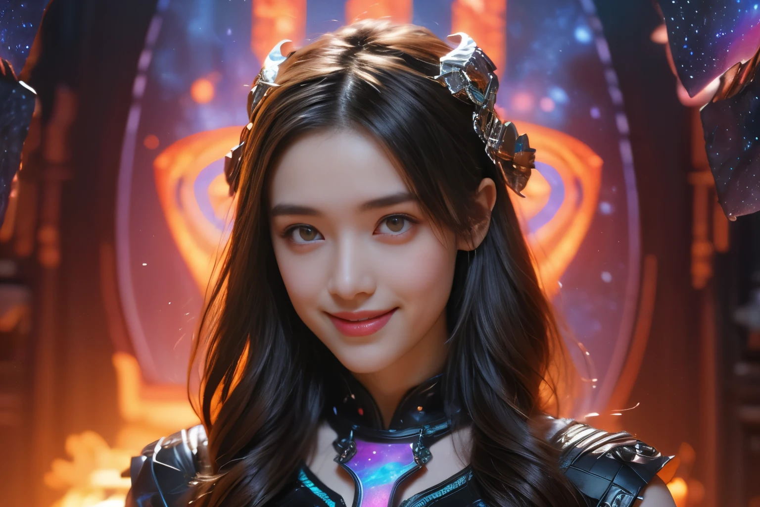 (Two beautiful age italian girls:1.6), Close friends, (They are hugging each other:1.2), Kiss her cheek or chest,(Detailed iridescent bodysuit with beautiful fractal or marble design:1.5), Incredible and spectacular scenes, ((High quality)), ((Detailed)), ((Fantasy)), Blue Plasma Brain, Green Plasma Body, Showing her armpits, beutiful breast, obscenity, (Lewd smile:1.2), coarse, Obscene, (Immoral:1.2), Lachish, (small breasts with beautiful raised pink areolas,:1.5), (Cameltoe), (Expression of ecstasy:1.2), Photorealistic, Official art, Unity 8K Wall , 8K Portrait, Best Quality, Very high resolution, (Incredibly beautiful nature background:1.6), (18 years old:1.5), (Sexy and glamorous:1.1), (A coquettish expression:1.6), (seductively smiling:1.6), (erotic posing:1.9), (Model Posing:1.8), Beautiful seductive face, Portrait, (Thick eyebrows:1.4), (Big scarlet eyes:1.6), Beautiful eyes with fine symmetry, (Ultra detailed eyes:1.4),(Highly detailed face and eyes:1.7), (High-resolution red-eye:1.8), Intimate face, (ultra detailed skin texture:1.4), White skin, pale skin, Perfect Anatomy, Thin, (Beautiful toned body:1.5), Highly detailed hair, (Moist skin:1.2), No makeup, (dark circles:1.1), Good anatomy, Focus Face, good-looking, (Emilia Clark:0.6) (Emma watson:0.3),(Jennifer Connelly:0.4), Elegant face, Nice, (A delicately crafted necklace is wrapped around her neck.), (Bioluminescence with brilliant brilliance:1.4), (Luminous magic circle:1.5), Ruins of an ancient castle, Shining majestic cloud masses and sky, lightning bolt, Epic Realistic, (Greg Rutkowski:0.8), (teal and orange:0.4), (Art Station:1.5), Cinematic, (NSFW:1.2), Hyper Detailed, Dramatic light, (Intricate details:1.1), Beautiful black hair, (Wearing a gauntlet with a dense and very beautiful design decorated with jewels:1.1), Small chest, Galaxy, (nebulas:1.6), The Dark Knight, Fully armored body focus