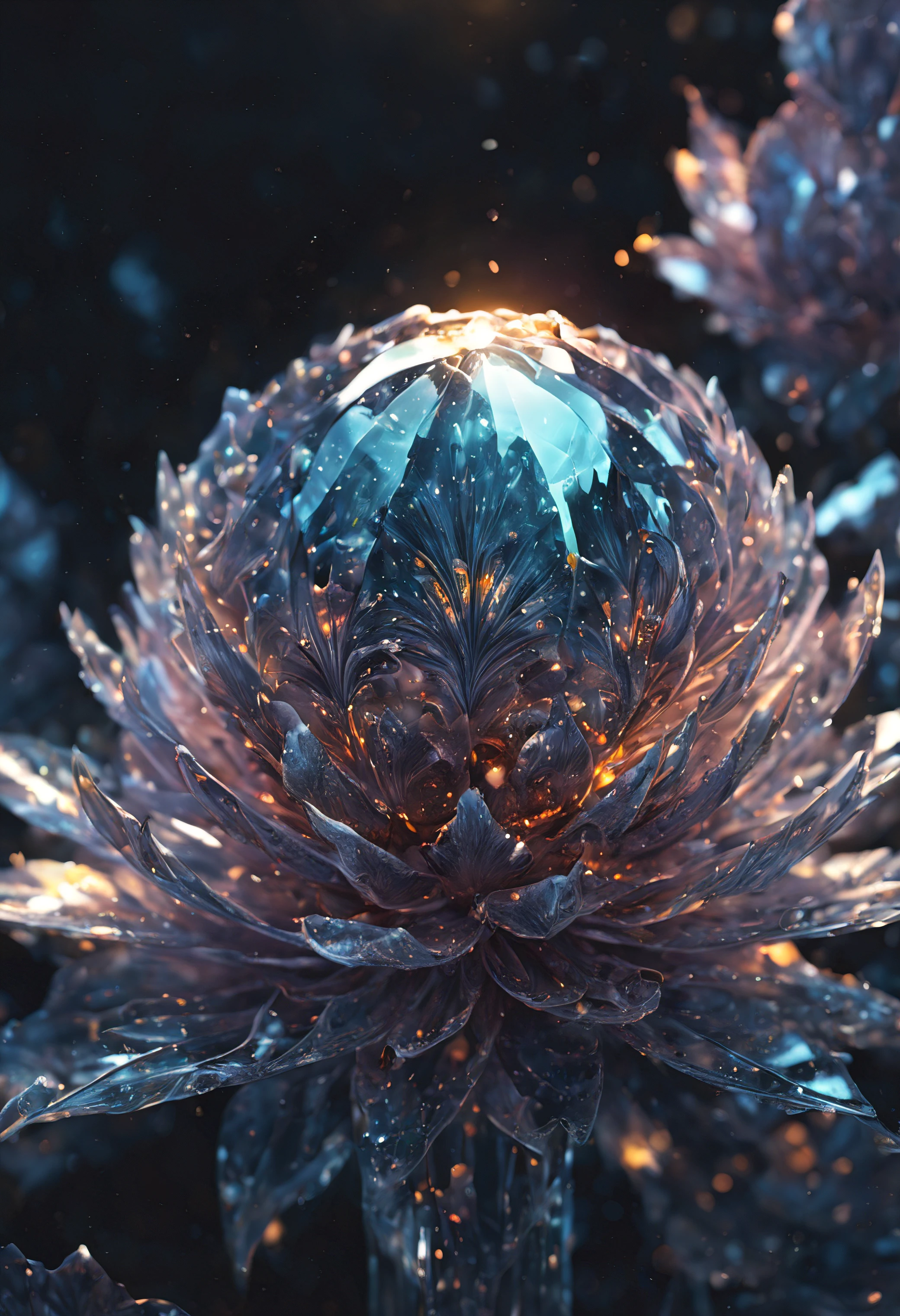 (((intricate detail:1.4))), (((extremely insane detail:1.4))),(((highest quality:1.3))), (((Soft colors 4k highly detailed digital art:1.3))). | Close up of delicate magical pollen in the cold icy wind, as magical pollen emits arcane lightning, each pollen detailed and rendered with a masterful gouache technique,surrounded by mysterious atmosphere of light and shadow art, shard everywhere, great environment, subtly illuminate,fantasy art behance,surreal, its beauty and strength captured,It gives a majestic aura.