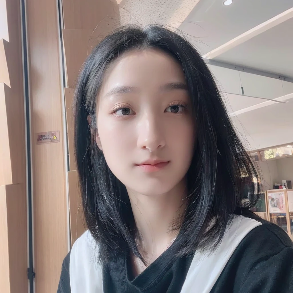 (masterpiece:1.3), (8k, photorealistic, RAW photo, best quality: 1.4), (1girl), beautiful face, (realistic face), (black hair, short hair:1.3), beautiful hairstyle, realistic eyes, beautiful detailed eyes, (realistic skin), beautiful skin, (sweater), absurdres, attractive, ultra high res, ultra realistic, highly detailed, golden ratio