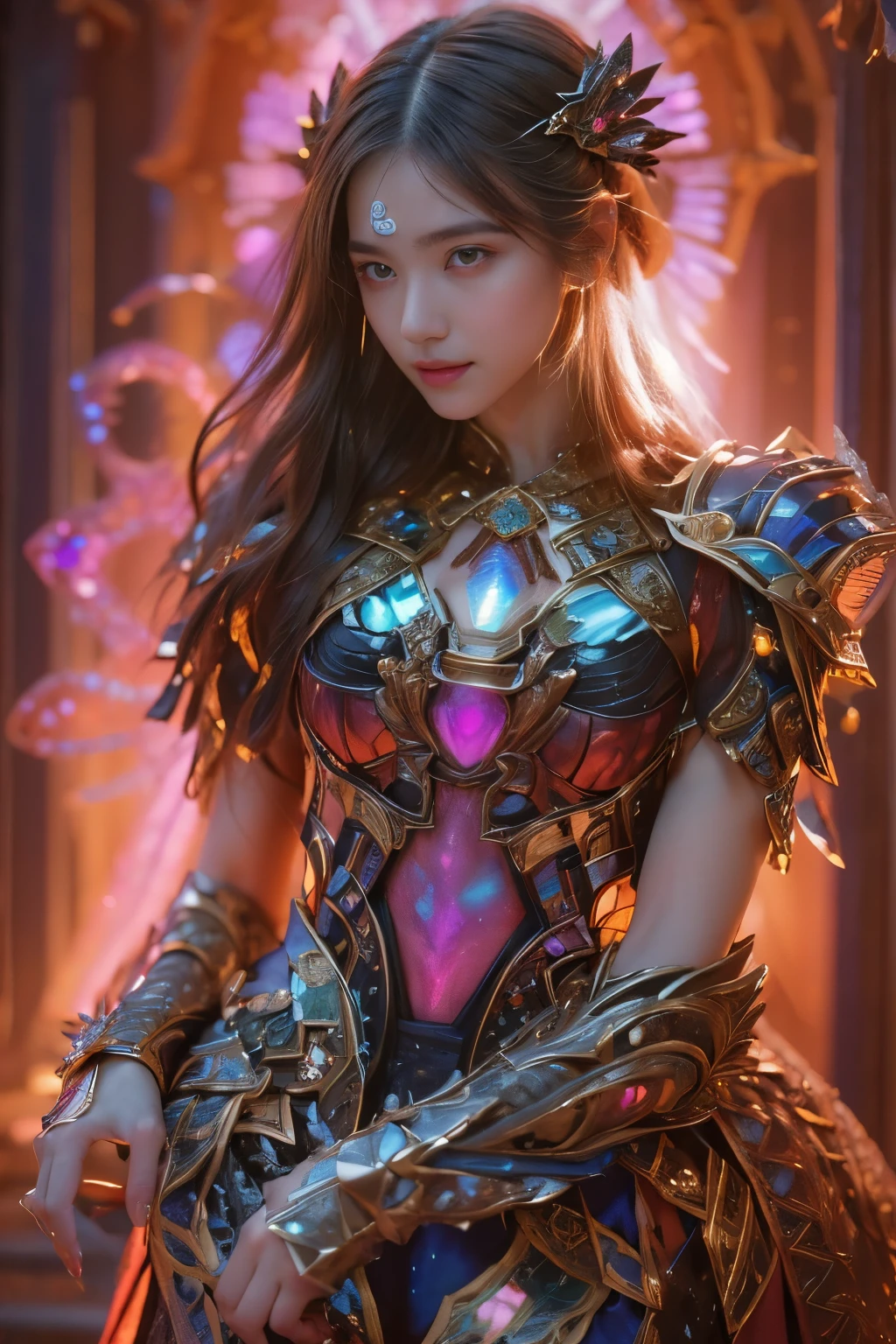(Two beautiful age italian girls:1.6), Close friends, (They are hugging each other:1.2), Kiss her cheek or chest,(Detailed iridescent bodysuit with beautiful fractal or marble design:1.5), Incredible and spectacular scenes, ((High quality)), ((Detailed)), ((Fantasy)), Blue Plasma Brain, Green Plasma Body, Showing her armpits, beutiful breast, obscenity, (Lewd smile:1.2), coarse, Obscene, (Immoral:1.2), Lachish, (small breasts with beautiful raised pink areolas,:1.5), (Cameltoe), (Expression of ecstasy:1.2), Photorealistic, Official art, Unity 8K Wall , 8K Portrait, Best Quality, Very high resolution, (Incredibly beautiful nature background:1.6), (18 years old:1.5), (Sexy and glamorous:1.1), (A coquettish expression:1.6), (seductively smiling:1.6), (erotic posing:1.9), (Model Posing:1.8), Beautiful seductive face, Portrait, (Thick eyebrows:1.4), (Big scarlet eyes:1.6), Beautiful eyes with fine symmetry, (Ultra detailed eyes:1.4),(Highly detailed face and eyes:1.7), (High-resolution red-eye:1.8), Intimate face, (ultra detailed skin texture:1.4), White skin, pale skin, Perfect Anatomy, Thin, (Beautiful toned body:1.5), Highly detailed hair, (Moist skin:1.2), No makeup, (dark circles:1.1), Good anatomy, Focus Face, good-looking, (Emilia Clark:0.6) (Emma watson:0.3),(Jennifer Connelly:0.4), Elegant face, Nice, (A delicately crafted necklace is wrapped around her neck.), (Bioluminescence with brilliant brilliance:1.4), (Luminous magic circle:1.5), Ruins of an ancient castle, Shining majestic cloud masses and sky, lightning bolt, Epic Realistic, (Greg Rutkowski:0.8), (teal and orange:0.4), (Art Station:1.5), Cinematic, (NSFW:1.2), Hyper Detailed, Dramatic light, (Intricate details:1.1), Beautiful black hair, (Wearing a gauntlet with a dense and very beautiful design decorated with jewels:1.1), Small chest, Galaxy, (nebulas:1.6), The Dark Knight, Fully armored body focus