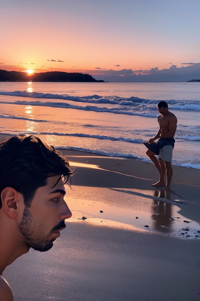 faaris azura, photoshoot, pink skies, sunset, pink sky, front shot