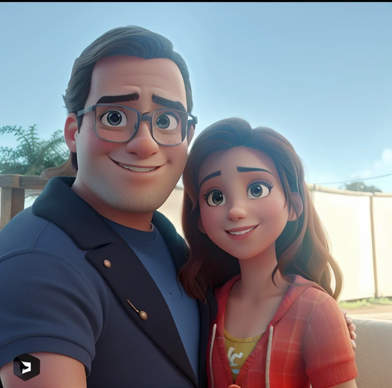 Casal feliz igual filme da Disney amor