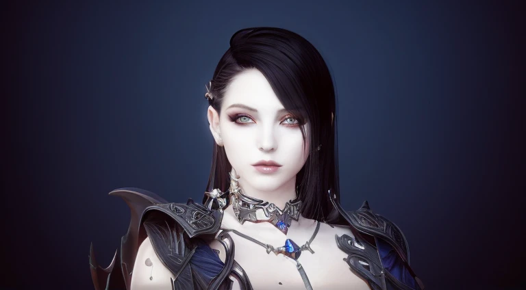 a beautiful dark elf queen