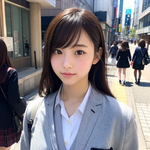 japanes,Beautuful Women,High school students,校服,Umeda street snap