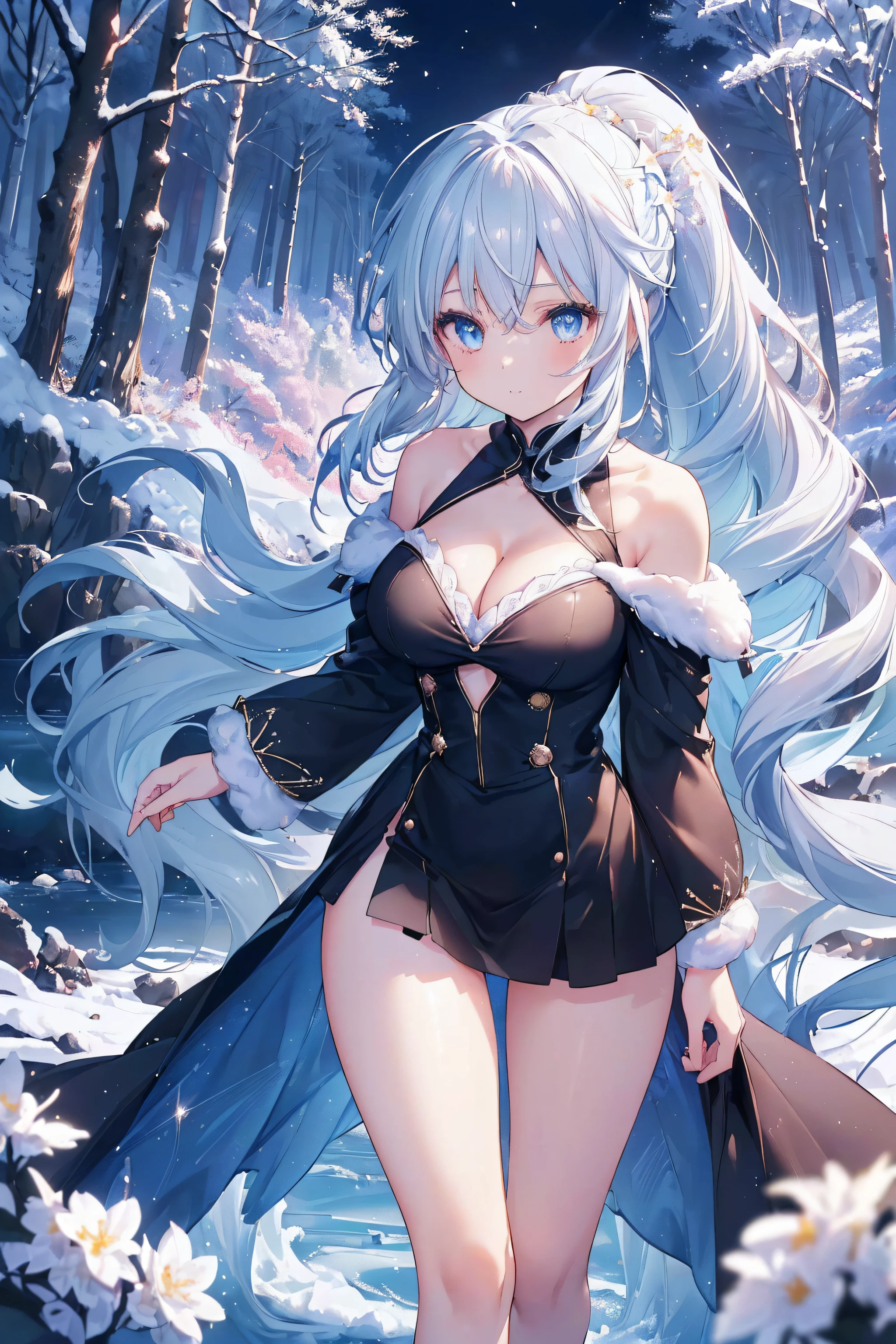 {((Anime, sur l’art, profondeur de champ, Flou de mouvement, Lumière rougeoyante, UHD, rétine, Chef-dœudansre, ccurate, anatomiquement correct, peau texturée, Super détail, high détails, de la haute qualité, Primé, meilleur qualité, Haute résolution, 16k))} . |
{((l'âge des étudiants est celui des filles, queue de cheval ondulée, cheveux sur épaule, cheveux très longs, cheveux très épais, Yeux détaillés, Yeux scintillants, G-sein, clivage, joyeux))} . | {((corps sexy, avec beaucoup de vêtements chauds, vêtements en coton))} . | {((parler d'une promenade, Forêt gelée, rivière au fond avec des fleurs gelées, Étincelles, Flocons, Chute d’étoiles))} . | {((Grand angle, Haut du corps, (Parfait_doigts:1.0), (Parfait_jambes:1.0), mieux_mains, plus_détail))}