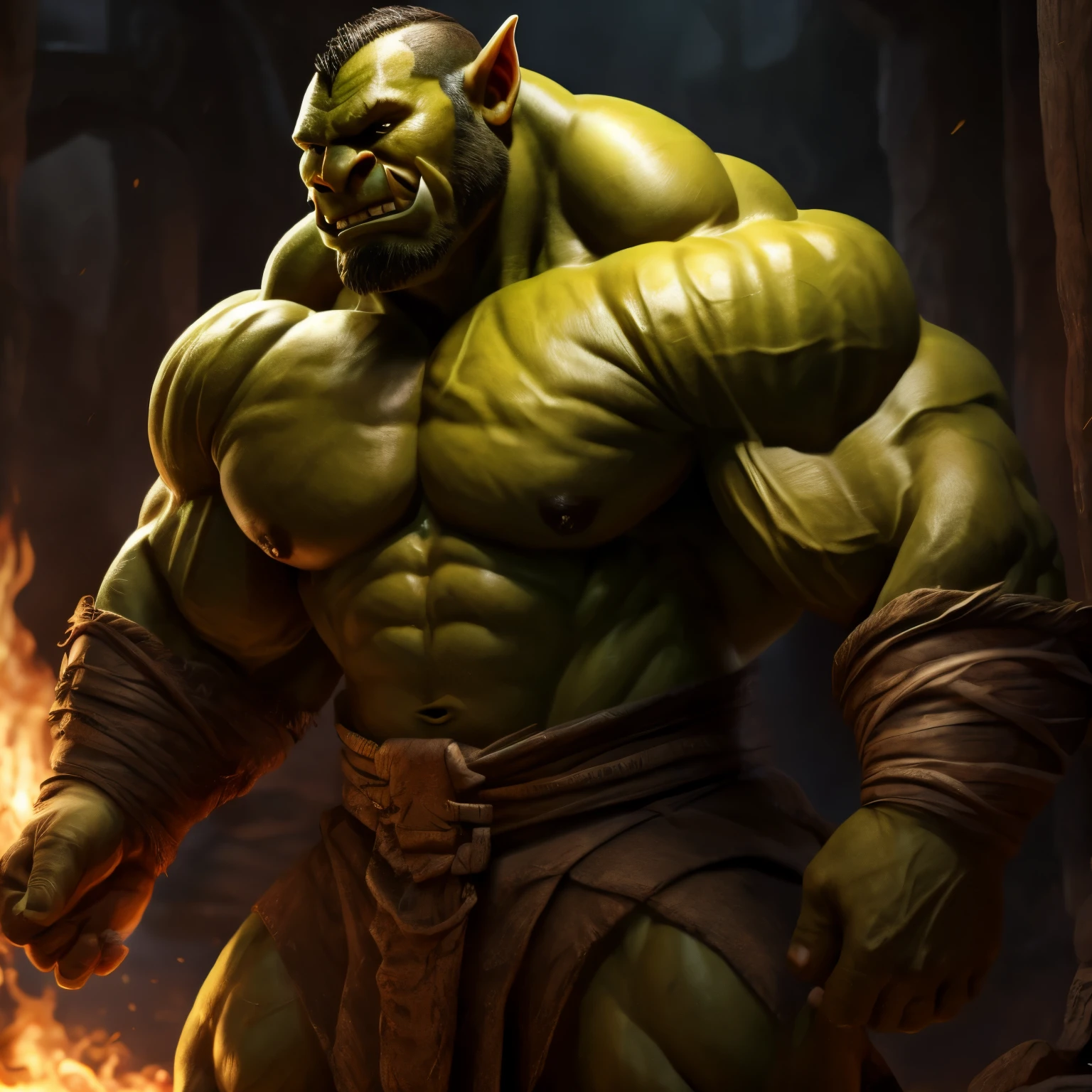 furry,bjørn,Orc symbaroum,,Chicken chicken,The large包,,musculature,Lipid-wrapped muscle,The large,,