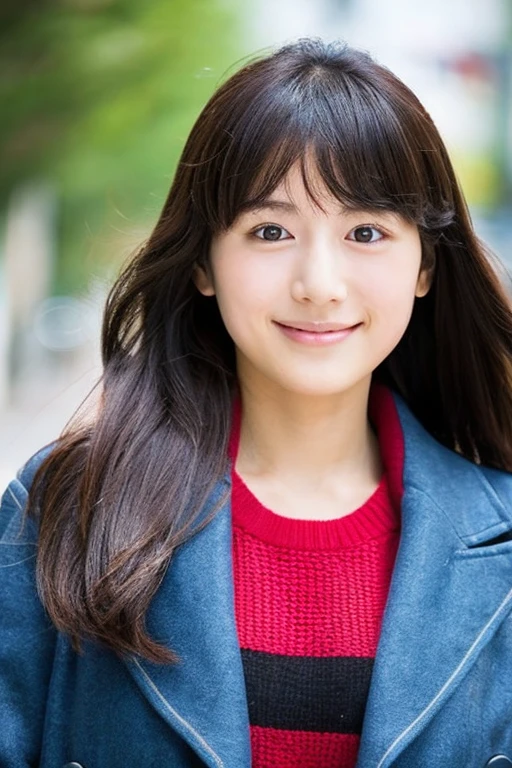 Young Japan female face、A little plain but attractive and cute