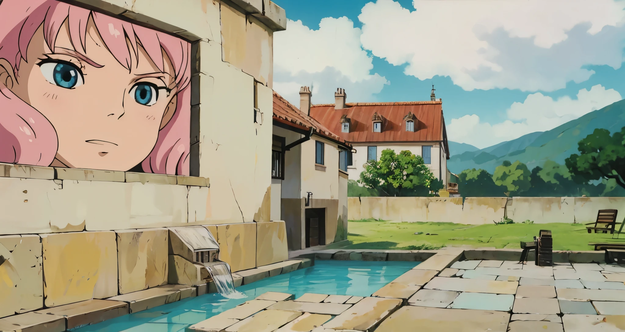 casa de litoral. estilo anime