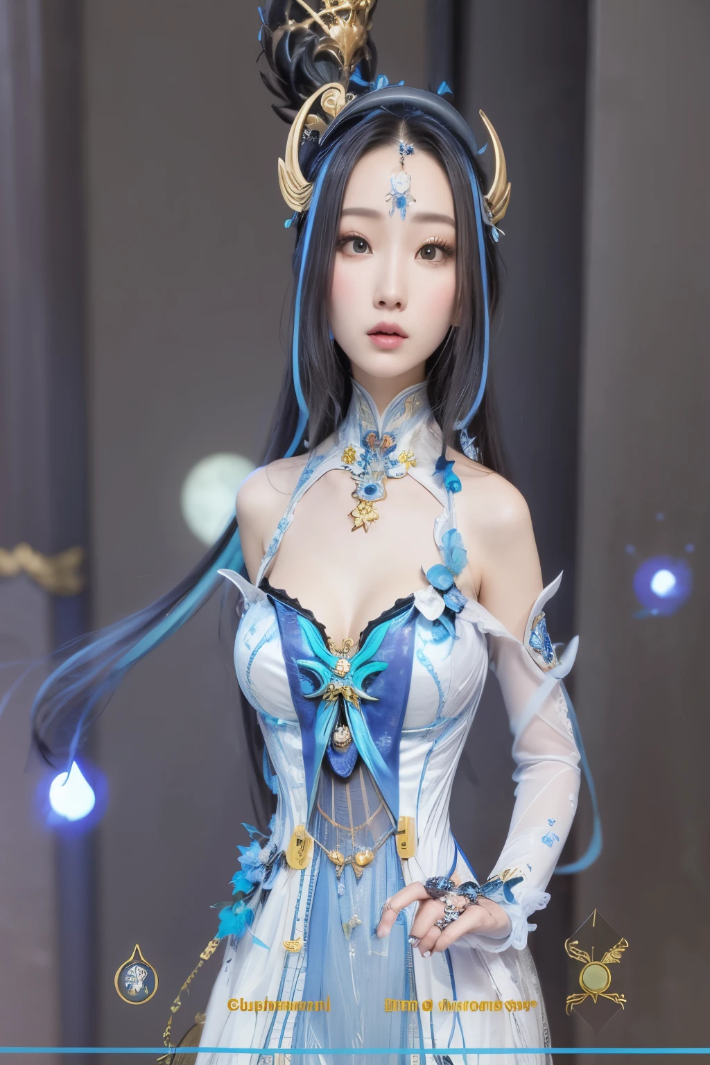 （RAW photos，best qualtiy），（realisticlying，photograph realistic：1.3），best qualtiy，highly  detailed，tmasterpiece，hyper-detailing，illustratio，1girll，upper_body，dynamic angle，Masterpiece Theatre of the World，messy_long_hair，best qualtiy，extremely detailed CG unity 8k wal，，astounding，cinmatic lighting，lens_flare，，dunhuang_style