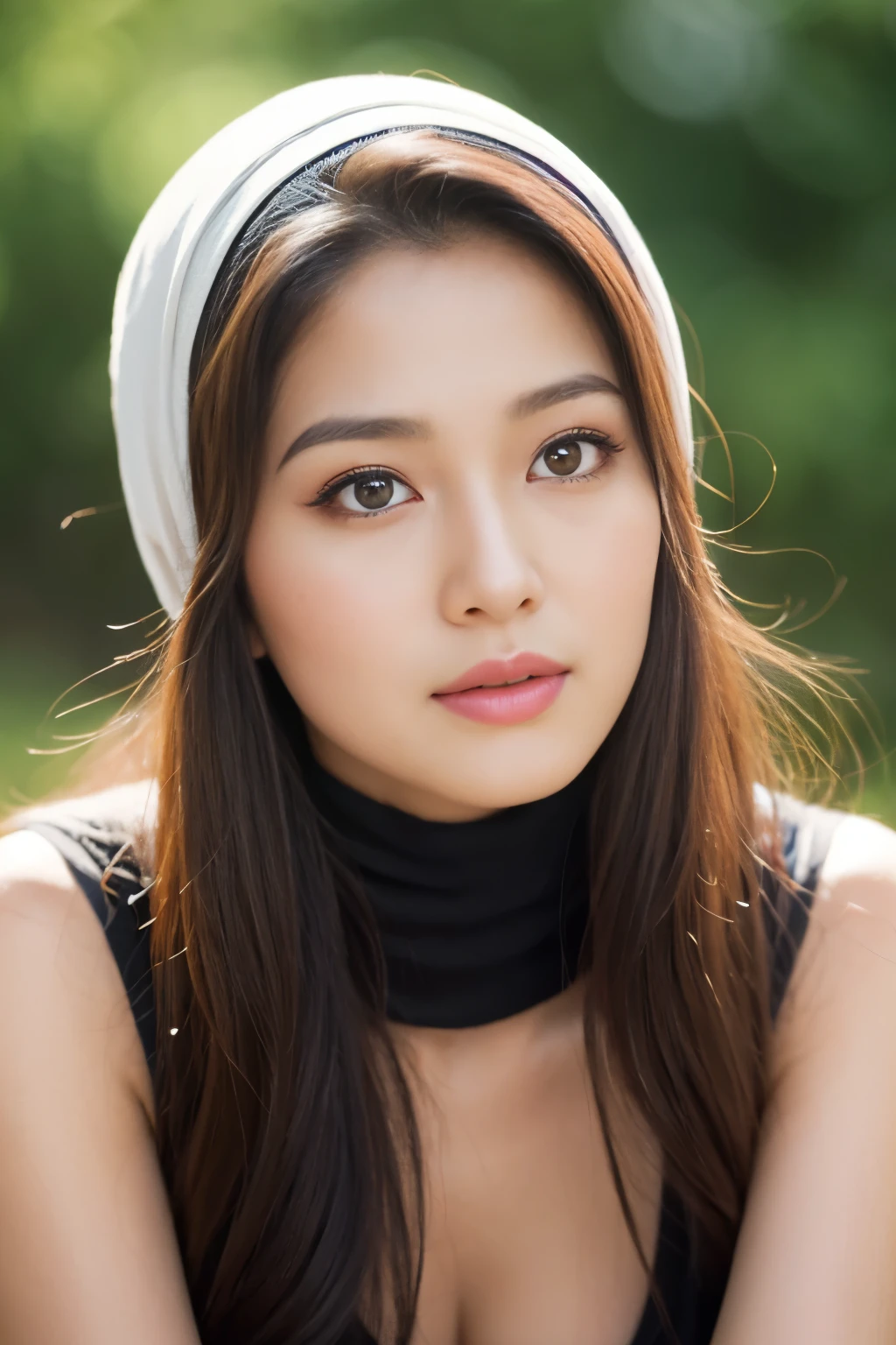 (soyou:0.8),slutty, top-quality,Beautiful detailed hijabi,Bewitching face,(((kerala))) model,long lashes,Detailed details,Colossal tits,sideboobs,stares at the camera