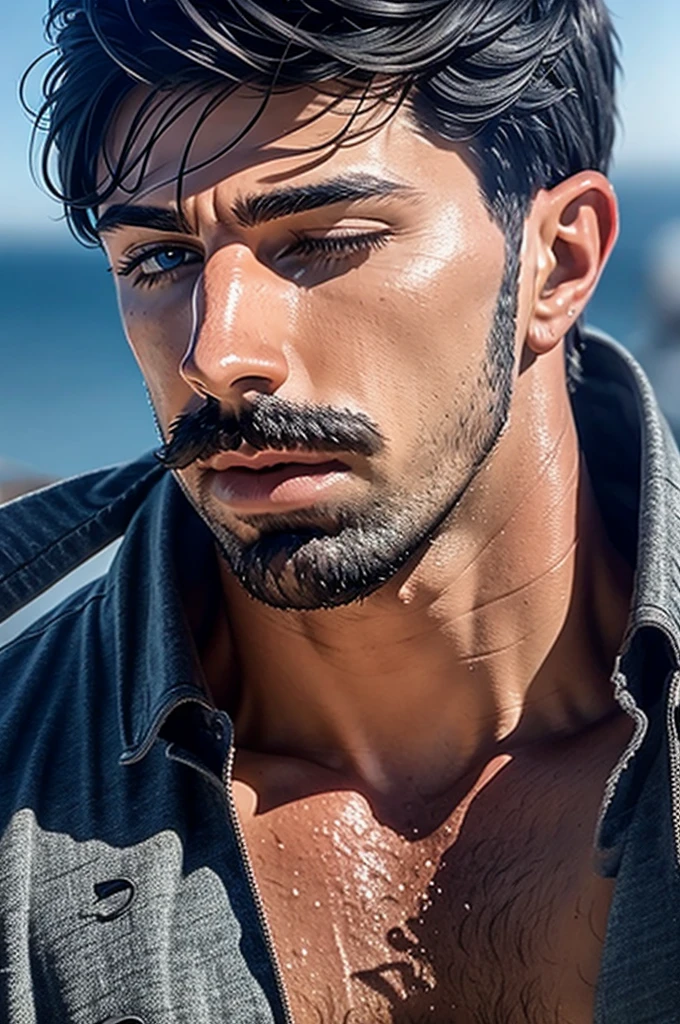 faaris azura, arabic fashion, , close up