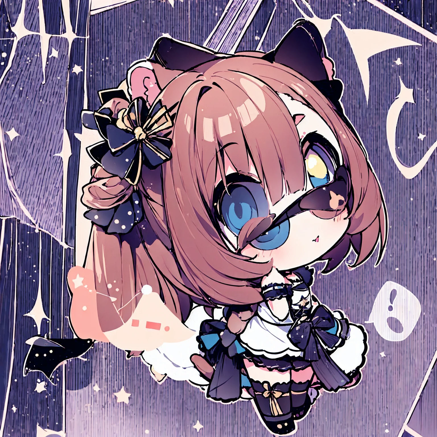 1girl,cat ears,(chibi:1.2),spoken question mark,