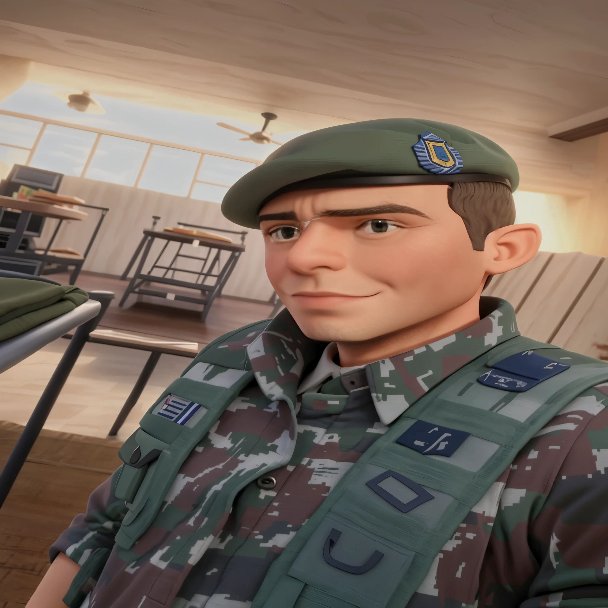 arafed soldado in uniform standing in a room with tables, saâdane afif, caio santos, soldado, army, em uniforme militar, david rios ferreira, icaro carvalho, mateus 9 5, Ronaldo Nazario Fenomeno, album photo, imagem frontal, in a soldado uniform, 1614572159