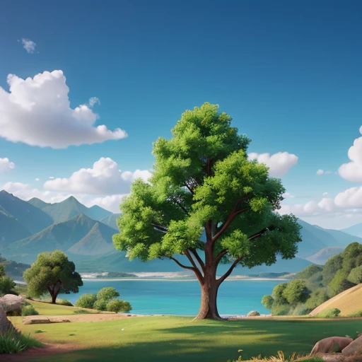 Obra maestra, La mejor calidad, alta calidad, fondo de pantalla CG 8k extremadamente detallado, Paisaje, al aire libre, Cielo, nube, Cielo, No hay humanos, mountains, Paisaje, Agua, tree, blue Cielo, Aguafall, Acantilado, Naturaleza, lago, Kali , nubey skies, rewarded photography, Bokeh, Profundidad de campo, HDR, florecer, chromatic abberation, Fotorrealismo, muy detallado, tendencias en Artstation, tendencias en CGSociety, intrincado, High detail, dramatic, Arte de mitad de viaje