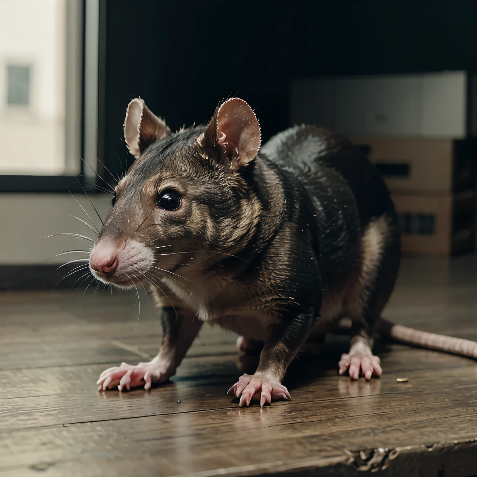 ultra realistic pet rat, 4k